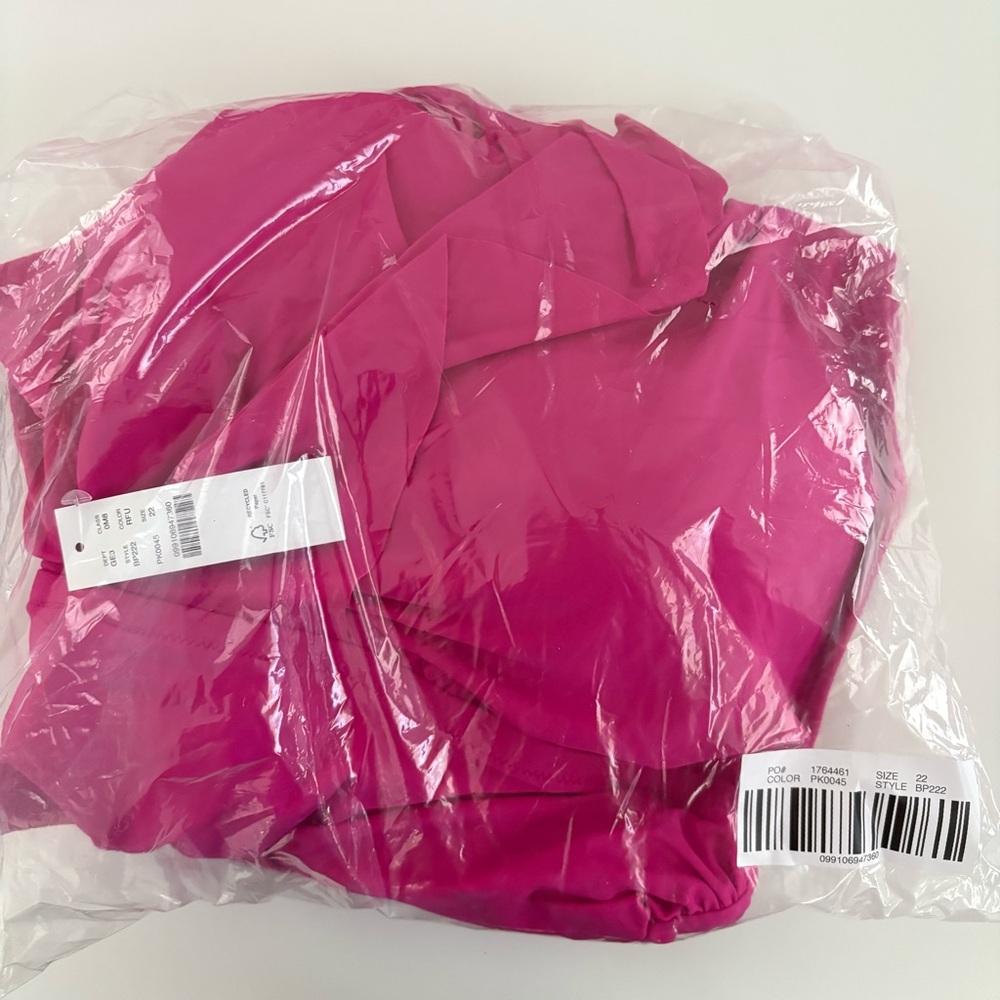 NWT J. Crew Ruched Ruffle One-piece Swimsuit Pink Barbie - Picture 5 of 6